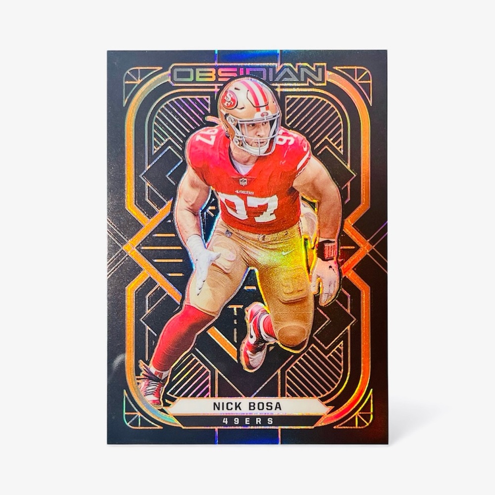 Nick Bosa Obsidian SP 36/75 NFL Football 49ers Trading Card
